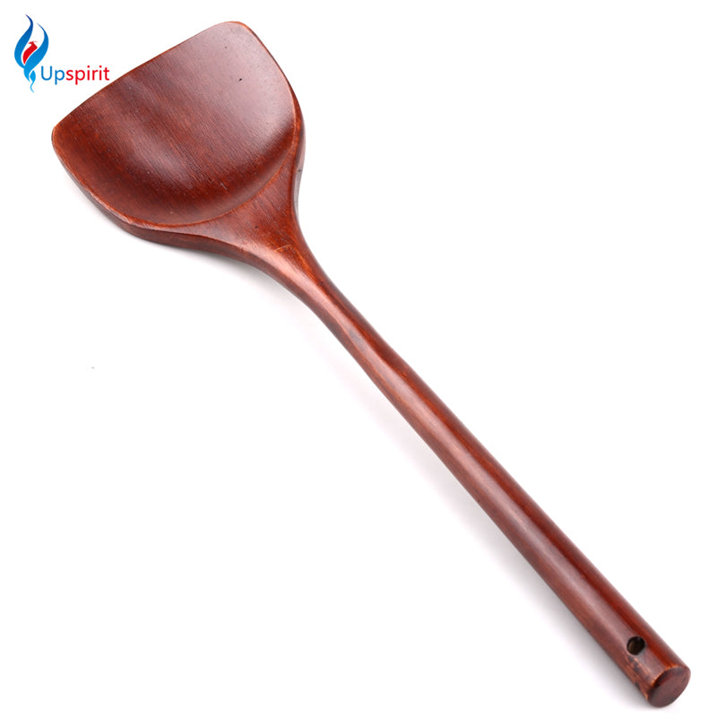 Upspirit Healthy Natural Wooden Turner Long-handled Wood Shovel Spatula Rice Scoop Kitchen Utensil Cooking Tools For Any Pans