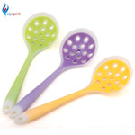 Upspirit 1Pcs Kitchen Cooking Tool Silicone Colander Spoon Hot Pot Soup Ladle Spoon Skimmer Strainer Kitchen Utensil Accessories