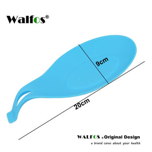 WALFOS food grade Silicone Spoon Rest Utensil Spatula Holder Heat Resistant Kitchen Tool