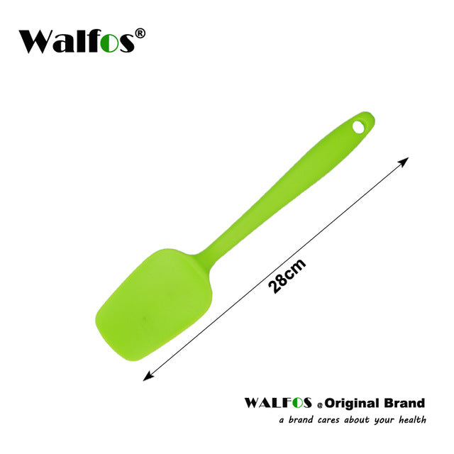 WALFOS 1 piece Silicone Scraper, Silicone Spatula, Silicone Baking Scraper / Kitchen Scraper Silicone Mold ,Bakeware