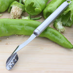 Xingcheng 1PC Stainless Steel Chili Pepper Corers Jalapeno Corer  BBQ Tools Jagged  cutting edges coping blade Pure Color  Kitchen Utensil