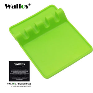 WALFOS  Kitchen Accessories Cooking Tools Heat Resistant Silicone Spoon Rest ladle Utensil Holder Organizer rack Storage