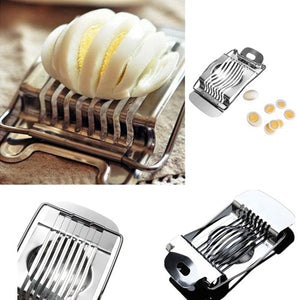 Urijk 1Pc Utensils Stainless Steel Cut Egg  Egg Cutters Kitchen Tools Egg Scissors Breakfast Egg Tools Lunch Family