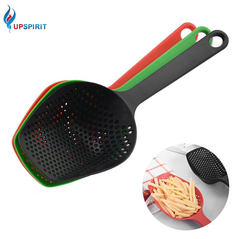 Upspirit Fried French Fries Spoon Nylon Colander Filter Oil Scoop Potato Chip Strainer Fruit Vegetable Drain Kitchen Gadgets