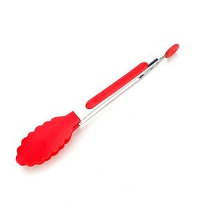 Xingcheng 20cm Sweet Color Food Tongs Plastic head Silicone Cover Handle Tongs Heat resistant Clips Unisex Bread Clamps Kitchen Cookware