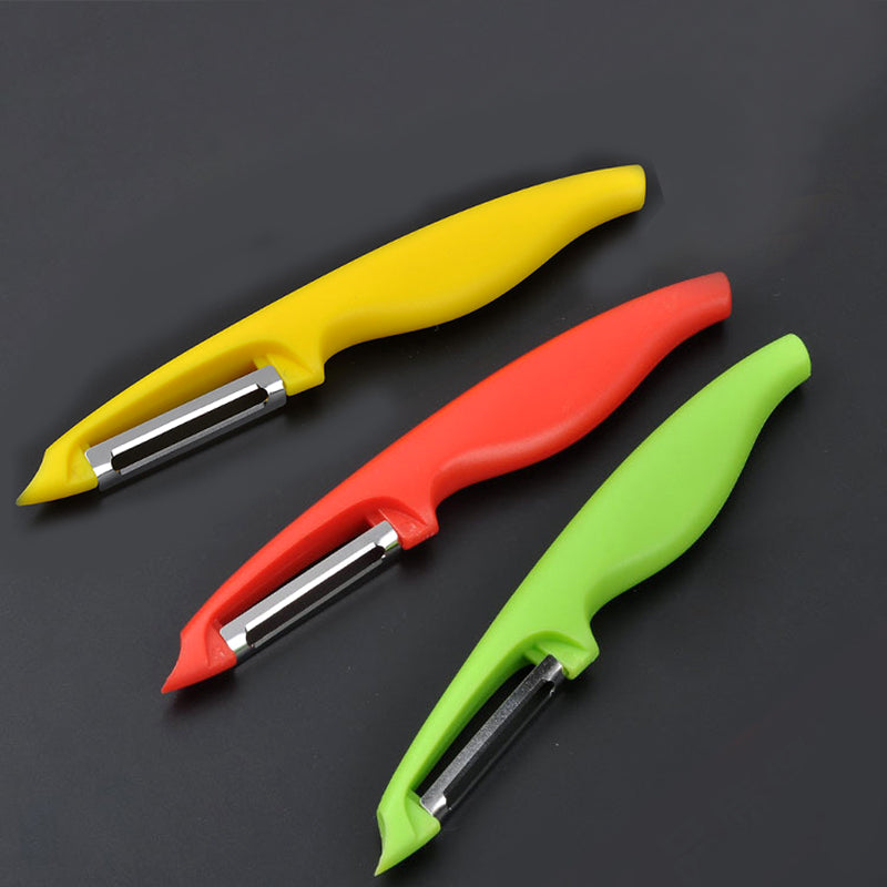 Xingcheng 1PC  19*2.6cm Stainless Steel Peeler  Sweet color Zesters Arc design handle planer Vegetable Fruit Tools Common Kitchen Utensils