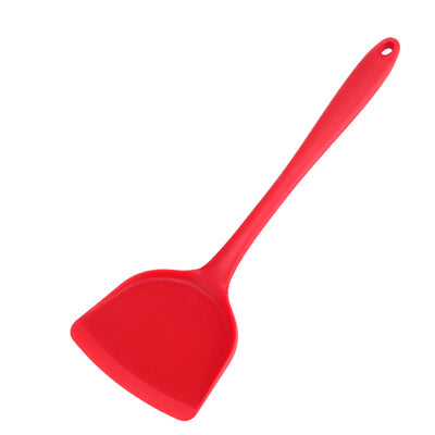 ERMAKOVA 1 Pc Non-Stick Turner Silicone Spatula Heat-Resistant Long Handle Silicone Turner Kitchen Cooking Utensils