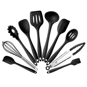 Xingcheng 10pcs/set Silicone Cooking Utensils Non-Stick Heat-Resistant Baking Tool Set Spatula BBQ Brush Shovel Household Kitchen Gadgets