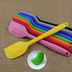 Xingcheng 1PC Silicone Batter Scraper Cake Baking Cream Butter Spatula  Squeegee Candy Color Mixing plate blade Kitchen Pastry Tools