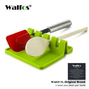 WALFOS  Kitchen Accessories Cooking Tools Heat Resistant Silicone Spoon Rest ladle Utensil Holder Organizer rack Storage