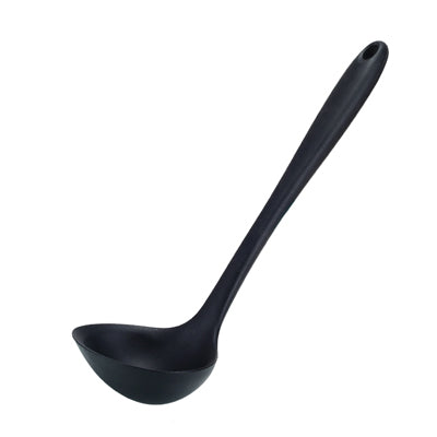 ERMAKOVA Silicone Spoon Large Size Soup Spoon Heat-Resistant Soup Ladle Soup Server with Long Handle Non-Stick Kitchen Utensil