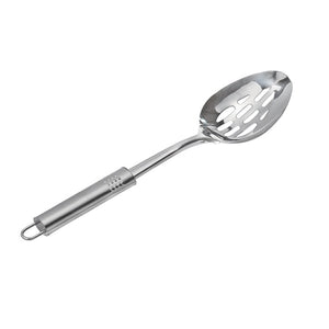 Xingcheng Kitchen Cooking Tools Big Size Stainless Steel Turner Slotted Shovel Soup Spoon Slotted Spoon Anti-Hot Plastic Handle Cookware