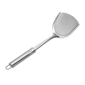 Xingcheng Kitchen Cooking Tools Big Size Stainless Steel Turner Slotted Shovel Soup Spoon Slotted Spoon Anti-Hot Plastic Handle Cookware