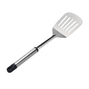 Xingcheng Kitchen Cooking Tools Big Size Stainless Steel Turner Slotted Shovel Soup Spoon Slotted Spoon Anti-Hot Plastic Handle Cookware