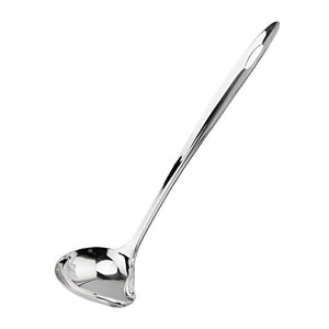 Upspirit Stainless Steel Soup Ladle Colander Spoon Long Handle Ladle with Spout Slotted Soup Filter Kitchen Cooking Utensils