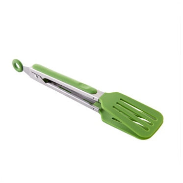 ERMAKOVA Non-Stick Nylon Kitchen Spatula Tong Bread Salad Steak Tong Clip Stainless Steel Locking BBQ Cooking Food Serving Tong