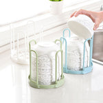 Xingcheng 1PC 14*14.8cm Plastic Draining Rack for Bowl hollowed out bottle Removable Bowl Holder  Small plate Shelf Kitchen Organizer