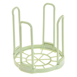 Xingcheng 1PC 14*14.8cm Plastic Draining Rack for Bowl hollowed out bottle Removable Bowl Holder  Small plate Shelf Kitchen Organizer