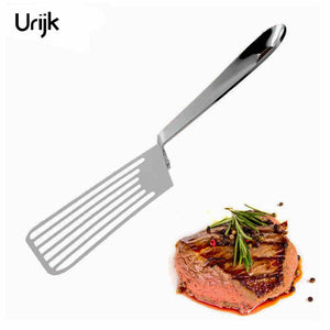 Urijk Stainless Steel Slotted Steak Turners Pot Shovel Fish Fried Egg Cooking Spatula Pizza Pastry Tool Kitchen Accessories