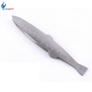 Upspirit Multifunctional Fish Shaped Stainless Steel Tweezers Pig Hair Pliers Fish Bone Clip Fondant Tweezer Kitchen Gadgets