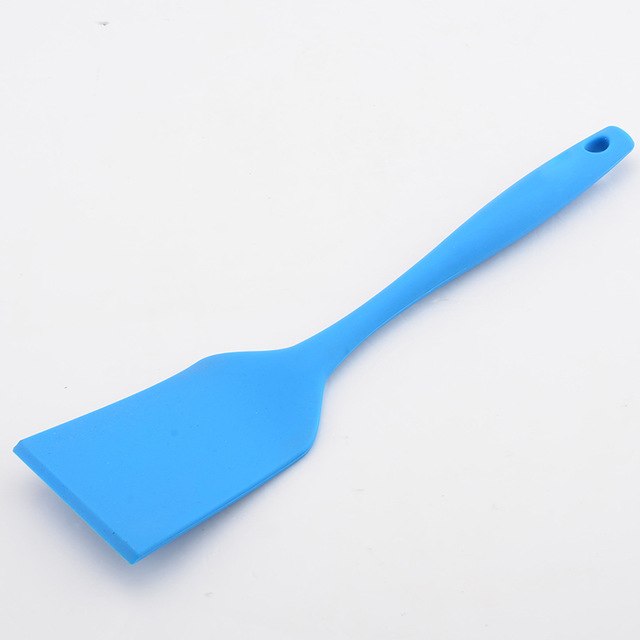 Upspirit 1PC Food Grade Silicone Long Handle Turner Food Flipper Shovel Non-stick Fried Steak Egg Spatula Home Kitchen Cooking Utensils