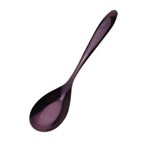 Upspirit Stainless Stee Flat Bottom Spoon Vacuum Plating Various Color Dinner Spoon Eco-friendly Kitchen Utensil Dinnerware