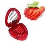 NooLim Accessories Simply Slice Strawberry Section Slicer Kitchen Cutter Gadgets Kitchen Tool Mini Slicer Cut Joie MSC Stainless Steel