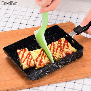 NOOLIM 15x18 CM Black Japanese Frying Pans Tamagoyaki Omelette Pan Non-stick Fry Egg Pan Pancake Pot Kitchen Cooking Tools