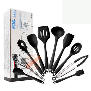 Leeseph Kitchen Utensil Set - 10 Best Kitchen Utensils - Nonstick Cooking Spatulas - Silicone