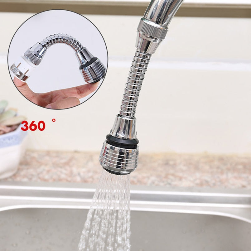 Xingcheng 1 Pc 360 Rotating Kitchen Faucet  Nozzle Adapter Water-saving Faucet Shower Valve Filter Sprayers Accessories Two Water-outlet